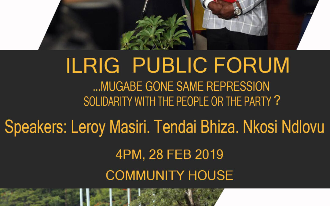[PUBLIC FORUM] Zimbabwe Crisis: Solidarity with the People or the Party?