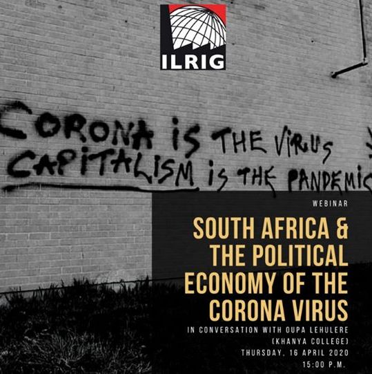 [WEBINAR] South Africa and the Political Economy of the Coronavirus