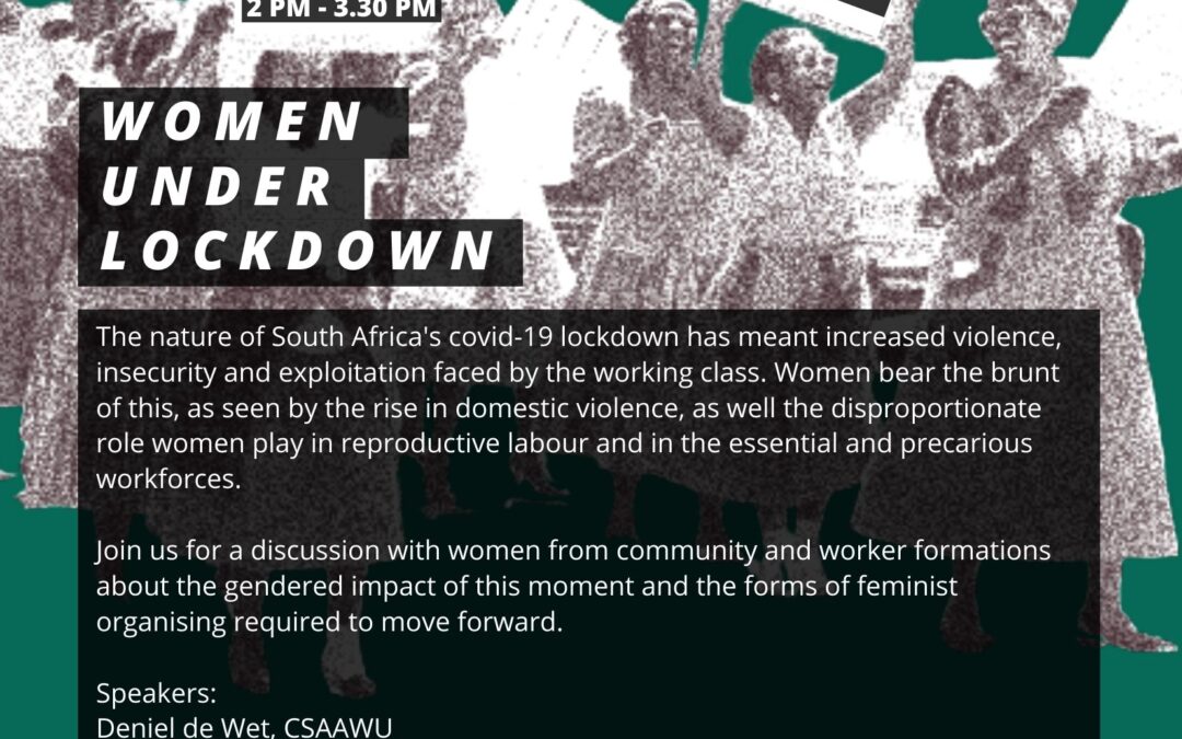 [WEBINAR] Women Under Lockdown