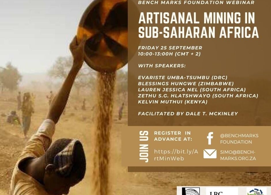 [WEBINAR] Artisanal Mining in Sub-Saharan Africa: Challenges and Possibilities