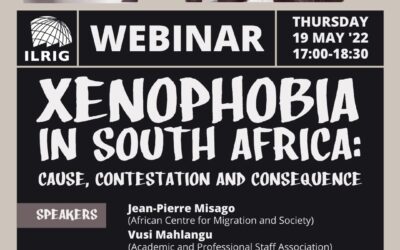 [WEBINAR] Xenophobia in South Africa: Cause, Contestation & Consequence
